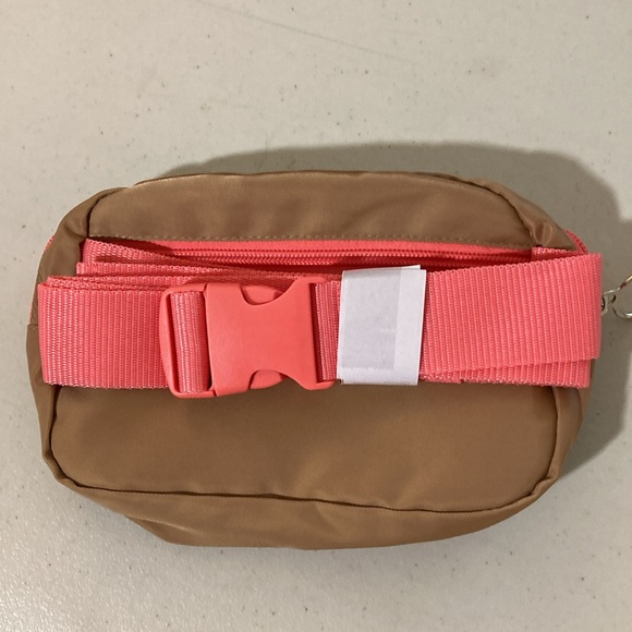 Unbranded New, Crossbody bag, Tan and Coral - Picture 2 of 11